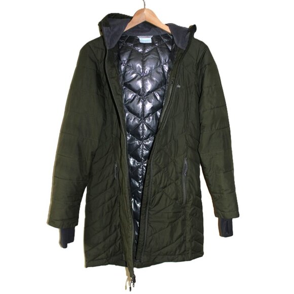 COLUMBIA Heavenly™ Omni-Heat™ Hooded Jacket in Olive (Size Small) - Picture 8 of 14